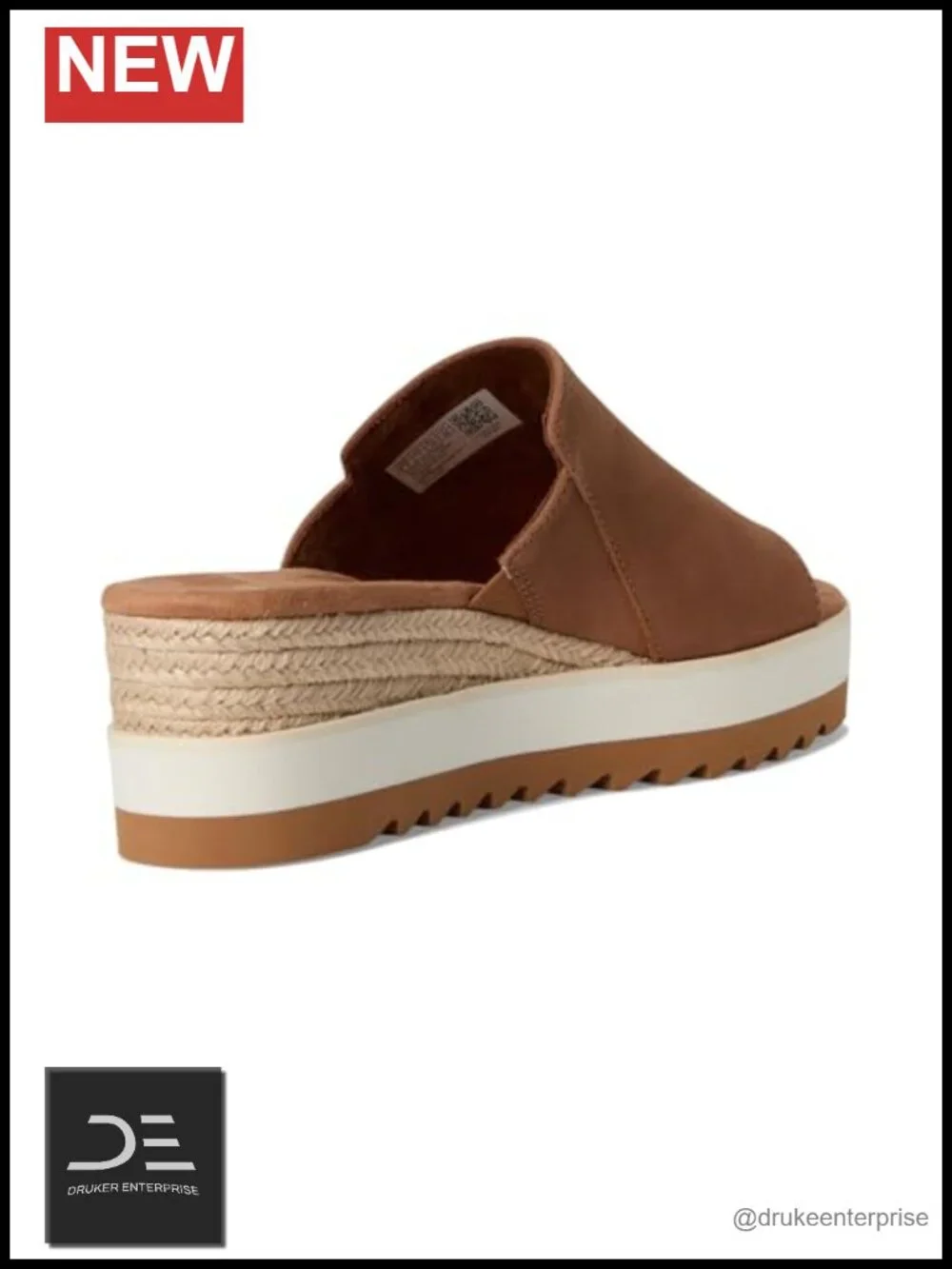 Woven Mule Wedge Sandal Slip-On Espadrille Vegan CloudBound Insole